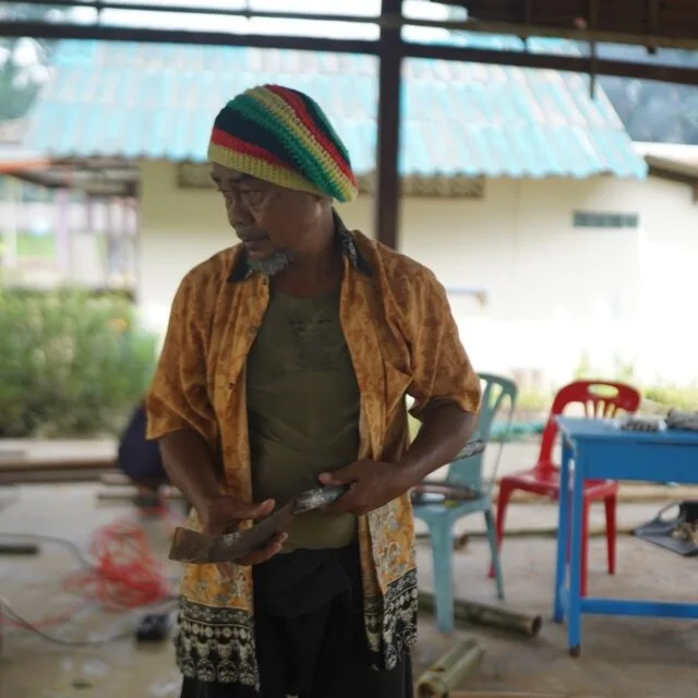 The faces behind our Eco-Construction Season 2 project. Without them, nothing would have been possible. We want to give a special thanks to:

Bang Ree, our bamboo master, who has an incredible creativity.

Khet Thepchai, who helped with Bang Laew school's agreements, and co-ordinated the daily schedule. 

Tum, Thai Spirit Life's director who lead the project and made sure the students had a great time.

Vicky, Thai Spirit Life's director and on-site coordinator, who ensured the well development of the project.

Sin, who is Bang Ree's beloved assistant, one of the most hardworking person we have ever met, and always with a smile on his face.

Nui, who hosted the students during the first part of the internship.

Wit from Bamboo Kingdom, who kindly hosted the students during the second part of the internship.

We are so grateful for each one of you, who helped the project come through.